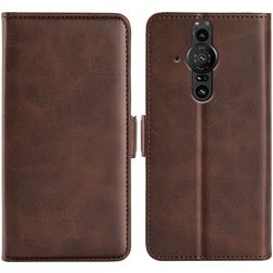 Mobigear Slim Magnet Sony Xperia Pro-I Hoesje Bookcase Portemonnee - Bruin
