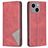 Mobigear Rhombus Slim iPhone 15 Plus Hoesje Bookcase - Rood