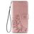 Mobigear Clover Samsung Galaxy A32 4G Hoesje Bookcase Portemonnee - Roségoud