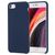 Mobigear Rubber Touch iPhone SE (2022) Siliconen Hoesje Backcover - Donkerblauw