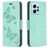 Mobigear Butterfly Xiaomi Redmi Note 12 Hoesje Bookcase Portemonnee - Groen Mobigear Butterfly Xiaomi Redmi Note 12 Hoesje Bookcase Portemonnee - Groen