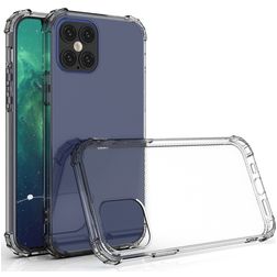 Mobigear Cushion Doorzichtig iPhone 12 Pro Max Hoesje Flexibel TPU Backcover Shockproof - Transparant