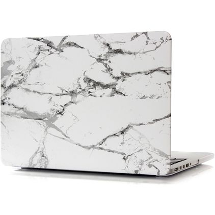 Mobigear Marble MacBook Pro 13 Inch (2012-2015) Hoes Hardshell Laptopcover MacBook Case - Wit - Model A1425 / A1502