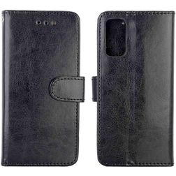 Mobigear Wallet Samsung Galaxy S20 Hoesje Bookcase Portemonnee - Zwart