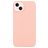 Mobigear Colors iPhone 14 Hoesje Flexibel TPU Backcover - Pastelroze
