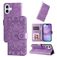 Mobigear Sunflower iPhone 17 Hoesje Bookcase Portemonnee - Paars