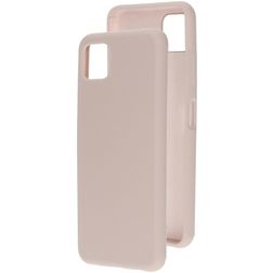 Mobiparts Samsung Galaxy A22 5G Siliconen Hoesje Backcover - Soft Salmon
