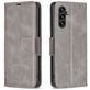 Mobigear Excellent Samsung Galaxy S25 FE Hoesje Bookcase Portemonnee - Grijs