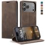 CaseMe 013 iPhone 17 Pro Max Hoesje Bookcase Portemonnee - Coffee