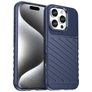 Mobigear Groove iPhone 16 Pro Hoesje Flexibel TPU Backcover - Blauw