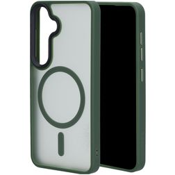 Mobiparts Hardcover Samsung Galaxy S25 MagSafe Hoesje Hardcase Backcover - Satin Green