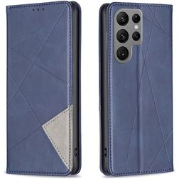 Mobigear Rhombus Slim Samsung Galaxy S25 Ultra Hoesje Bookcase - Blauw