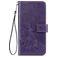 Mobigear Clover OPPO Reno 4 Hoesje Bookcase Portemonnee - Paars