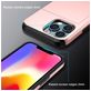 Mobigear Card iPhone 15 Plus Hoesje Hardcase Backcover Shockproof met Pasjeshouder - Grijs