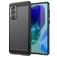 Mobigear Brushed Slim Samsung Galaxy M55 Hoesje Flexibel TPU Backcover - Zwart