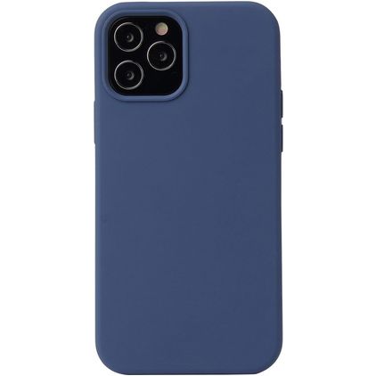 Mobigear Rubber Touch iPhone 13 Siliconen Hoesje Backcover - Marineblauw