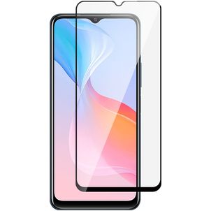 Mobigear Premium Vivo Y21s Glazen Screenprotector - Case Friendly - Zwart