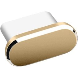 Mobigear Essentials Aluminium Anti-stofplug - USB-C - Goud (2-Pack)
