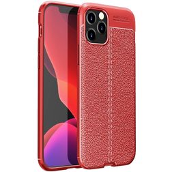 Mobigear Luxury iPhone 12 Pro Max Hoesje Flexibel TPU Backcover - Rood