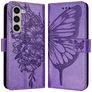 Mobigear Butterfly Samsung Galaxy Z Fold 6 Hoesje Bookcase Portemonnee - Paars