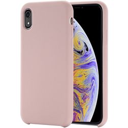 Mobigear Rubber Touch iPhone XR Siliconen Hoesje Backcover - Roségoud