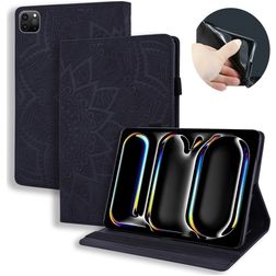 Mobigear Mandala iPad Pro 13 Inch (2024) Hoes Bookcase - Zwart