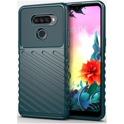 Mobigear Groove LG K50s Hoesje Flexibel TPU Backcover - Groen