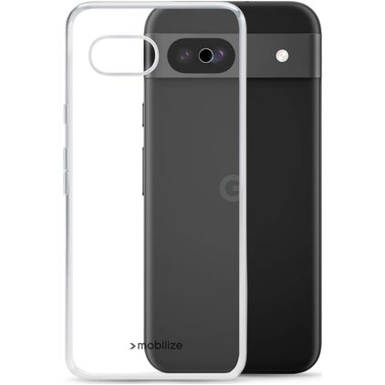 Mobilize Gelly Doorzichtig Google Pixel 8a Hoesje Flexibel TPU Backcover - Transparant