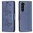 Mobigear Butterfly Samsung Galaxy S24 Plus Hoesje Bookcase Portemonnee - Blauw