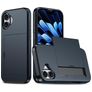 Mobigear Card iPhone 18 Hoesje Hardcase Backcover Shockproof met Pasjeshouder - Blauw