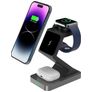 Mobigear MagTree 3in1 MagSafe Oplaadstation voor iPhone / AirPods en Apple Watch - Zwart