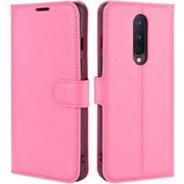 Mobigear Classic OnePlus 8 Hoesje Bookcase Portemonnee - Magenta