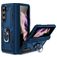 Mobigear Armor Ring Samsung Galaxy Z Fold 5 Hoesje Hardcase Backcover Shockproof met Ringhouder - Blauw