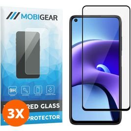 Mobigear Premium Xiaomi Redmi Note 9T Glazen Screenprotector - Case Friendly - Zwart (3-Pack)