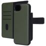 Mobiparts iPhone 17e Hoesje Echt Leer Uitneembare 2in1 Bookcase Portemonnee - Groen