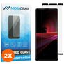 Mobigear Premium Sony Xperia 1 III Glazen Screenprotector - Case Friendly - Zwart (2-Pack)