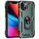Mobigear Armor Ring iPhone 13 Hoesje Hardcase Backcover Shockproof met Ringhouder - Groen