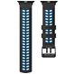 Mobigear Aero Armor Siliconen Apple Watch Bandje Gespsluiting - 42/41/40/38 mm - Zwart / Blauw