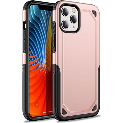 Mobigear Slim Armor iPhone 12 Pro Max Hoesje Hardcase Backcover Shockproof - Roségoud