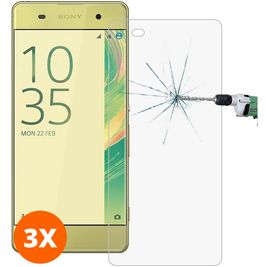 Mobigear Sony Xperia XA Glazen Screenprotector - Case Friendly (3-Pack)