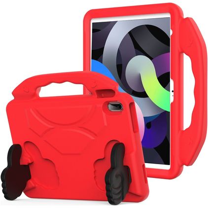 Mobigear Thumbs Up iPad 10 (2022) Kinder Tablethoes met Handvat - Rood