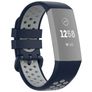 Mobigear Sport Plus Buckle Siliconen Fitbit Charge 3 Bandje Gespsluiting - Donkerblauw