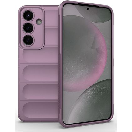 Mobigear Bumpy Samsung Galaxy S25 Plus Hoesje Flexibel TPU Backcover - Paars