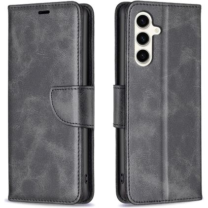 Mobigear Excellent Samsung Galaxy S24 FE Hoesje Bookcase Portemonnee - Zwart