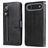 Mobigear Zipper iPhone Air Hoesje Bookcase Portemonnee - Zwart