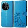 Mobigear Clover OnePlus 11 Hoesje Bookcase Portemonnee - Blauw