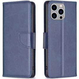 Mobigear Excellent iPhone 15 Pro Max Hoesje Bookcase Portemonnee - Blauw