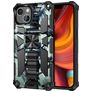 Mobigear Armor Stand iPhone 13 Hoesje Hardcase Backcover Shockproof met Standaard - Groen