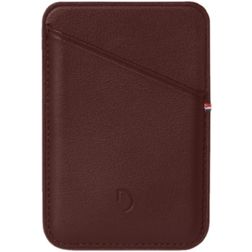 Decoded Card Sleeve Leren Pasjeshouder - 2 Pasjes - MagSafe Compatible - Cinnamon Brown