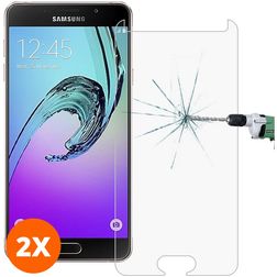 Mobigear Samsung Galaxy A3 (2017) Glazen Screenprotector - Case Friendly (2-Pack)